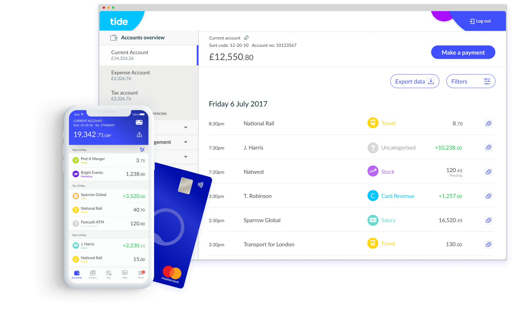 Tide. Do less banking